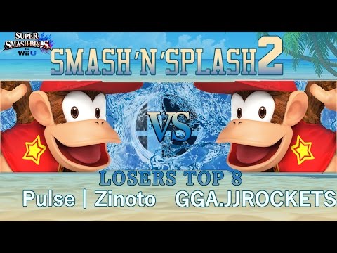 Smash'N'Splash 2  LOSERS TOP 8 - Pulse | Zinoto (Diddy Kong) vs GGA.JJROCKETS (Diddy Kong)
