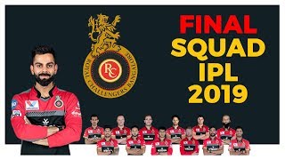 IPL 2019 Royal Challengers Bangalore Team | Complete List Of RCB Team With Photos | RCB Team 2019