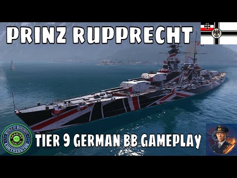 German Battleship Prinz Rupprecht World of Warships Wows BB Gameplay