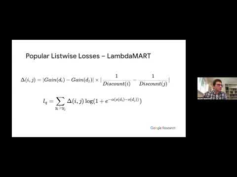 CIIR Talk Series- 3/25/2022: Michael Bendersky - Neural Models for Learning To Rank