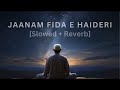 Jaanam Fida-e-Haideri (Slowed + Reverb) | Sadiq Hussain | Ramzan Naat | 2024 | Ramzan Mubarak 2024
