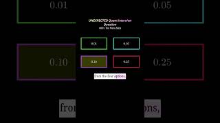 Quant Interview Question #quant