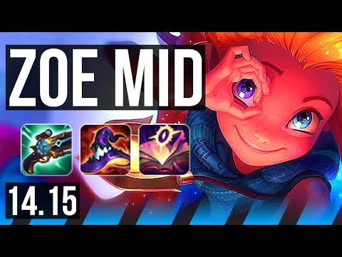 ZOE vs AURORA (MID) | 74% winrate, 6 solo kills, 12/3/16, 44k DMG, Godlike | EUNE Master | 14.15