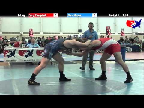 Cory Campbell vs. Alex Meyer at 2013 ASICS University Nationals - FS