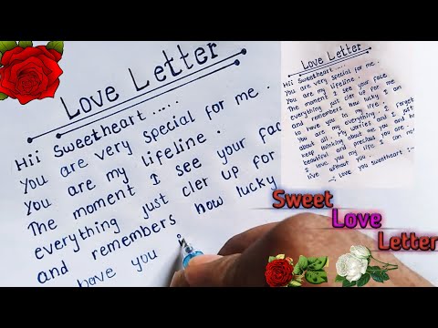 Write a impressive love letter in english  || How to write a love letter for girlfriend ||