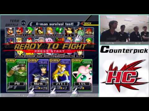 CPSpring2017 Melee Doubles - RR Bo3: Joat+Pyth (GREEN) vs Hyprid+Xtal (BLUE)