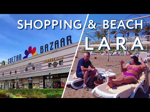 Antalya LARA city shopping & beach walking  #turkey #antalya #lara