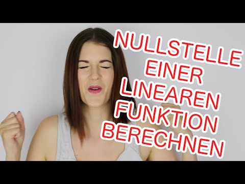 Nullstelle Linearer Funktionen Berechnen