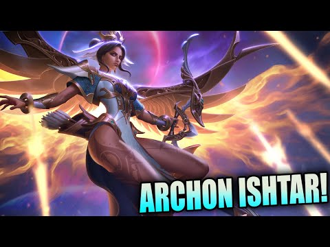 SKIN ABILITIES ON ARCHON ISHTAR ARE BEAUTIFULLY DONE! - Masters Ranked Duel - SMITE