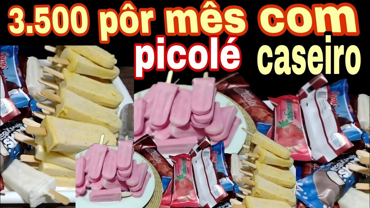 COMO FAZER PICOLÉ CASEIRO SEM MÁQUINA CUSTO BAIXO LUCRO ALTO
