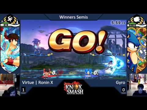 Virtue Ronin X (Ryu) vs Gyro (Sonic) - Winner's Semis - Knox Smash Weekly 1-7-16