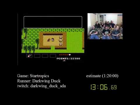 StarTropics (Any%) by Darkwing_Duck in 1:10:45 - SGDQ 2012