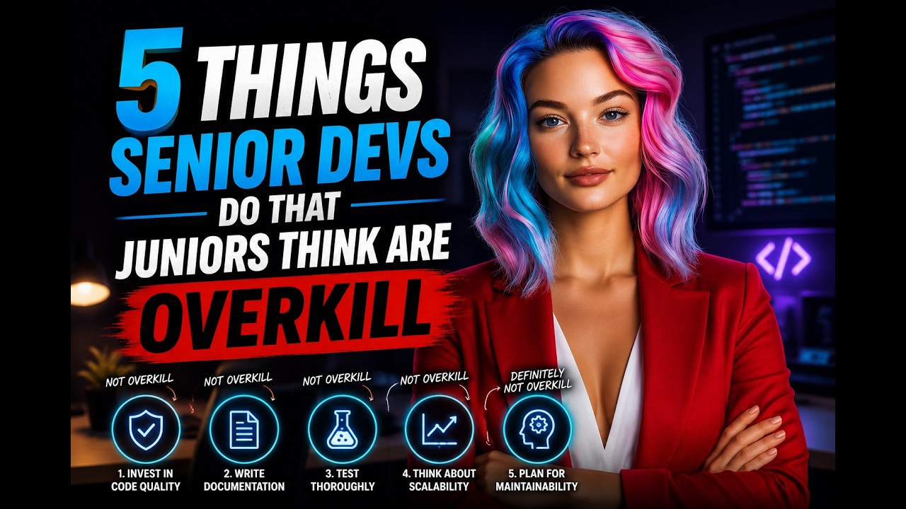 5 Things Senior Devs Do That Juniors Think Are Overkill