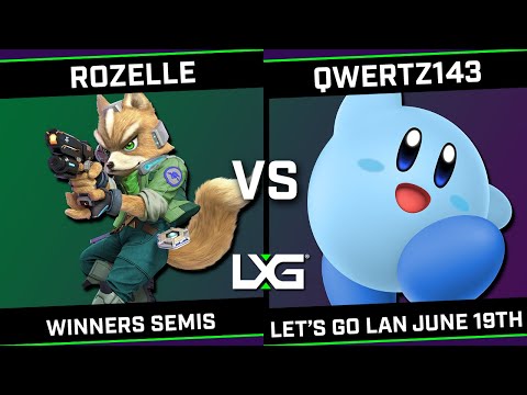 Rozelle (Fox) vs qwertz143 (Kirby) - LXG Let's Go LAN June 19th