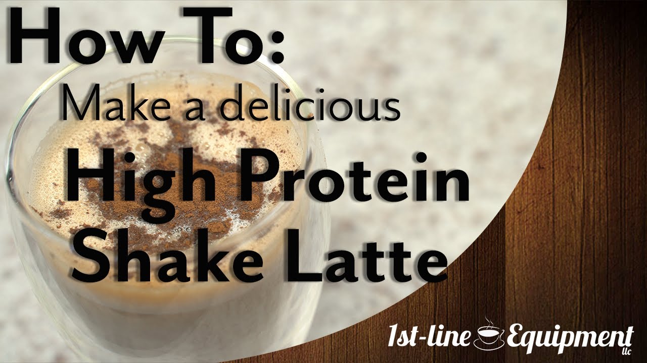 Make a delicious high protein shake latte