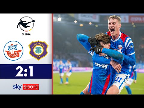 90+4-Tor rettet Rostocks 3er! | Hansa Rostock - Erzgebirge Aue | Highlights - 3. Liga 2025/26