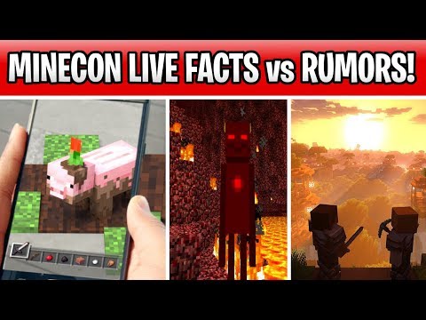 Stealth - Minecraft Earth, Dungeons & Update 1.15! Minecon Live 2019 Facts vs Rumors!