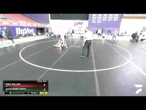 145 Lbs Cons. Semi - Trey Dillow, KS Vs Alexander Smith, IN 56c9