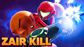 Samus is showing Elite Smash her Danger Noodle