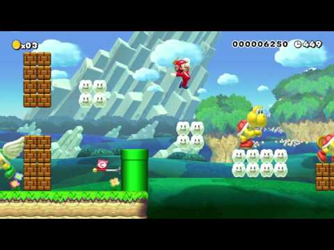 NSMBU REMIX: SMB3 4-1 Giant Land by NinjaSauce - SUPER MARIO MAKER - No Commentary 1AI