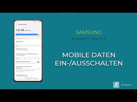 Mobile Daten ein-/ausschalten - Samsung [Android 11 - One UI 3]