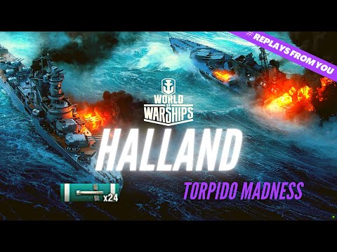 HALLAND Destroyer / WoWs / World of Warships #wows #worldofwarships #gaming