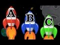 Space Rocket Ships Teaching ABCs Learning The English Alphabet Video For Children