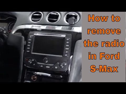 How to remove the radio in a Ford S Max Mondeo Galaxy