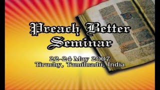 1. How to Preach Better? - How to receive Messages from God? - 1 - R.Stanley