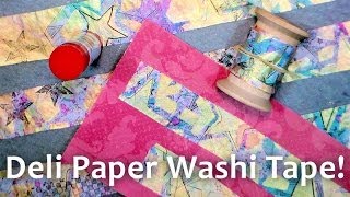 DIY Washi Tape with Deli Paper & Glue Stick! {looks like the real McCoy!}