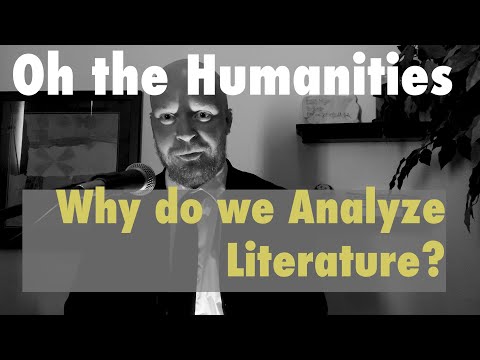 Why Do We Analyze Literature?