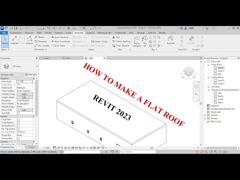 How to make a Flat roof in Revit 2023