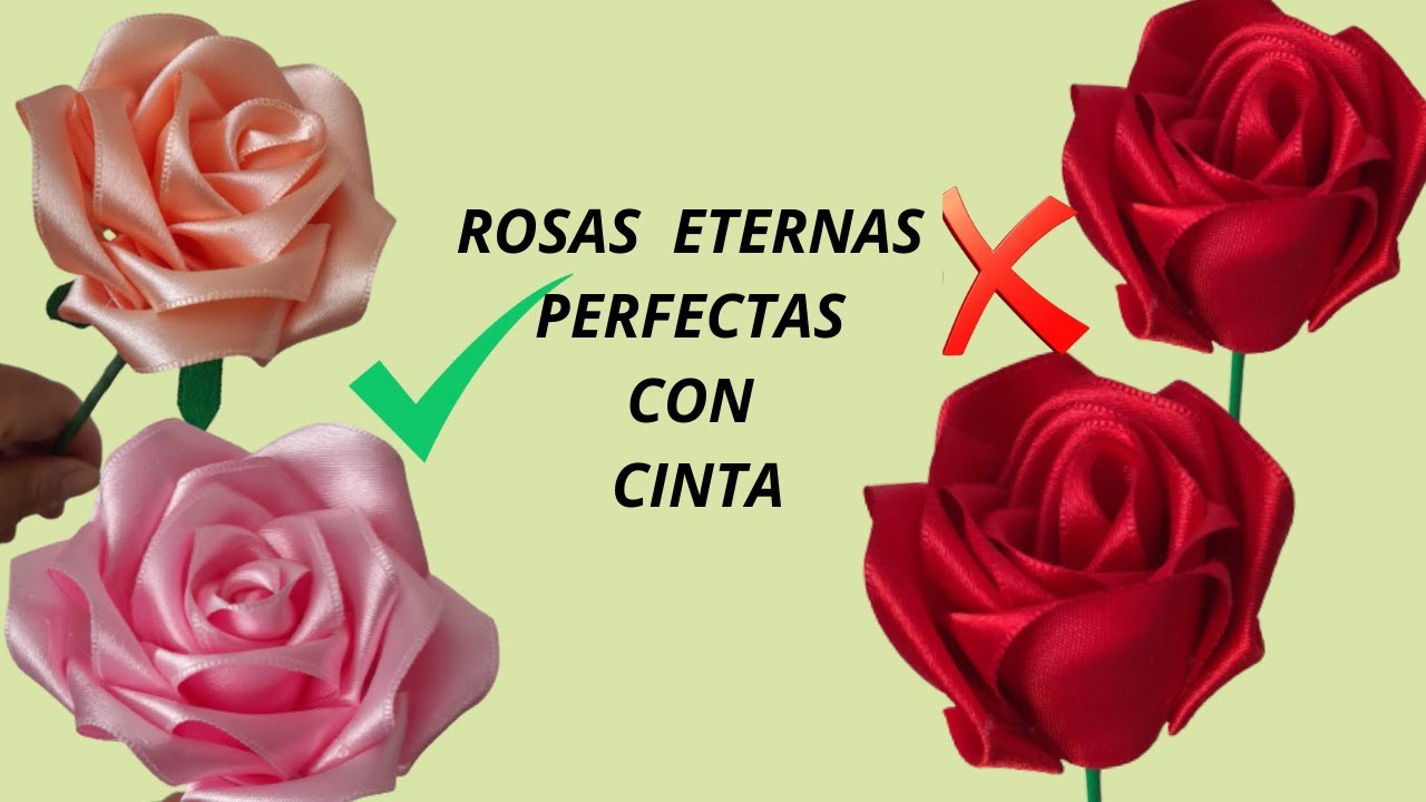 Eternal rose tutorial/how to make roses with ribbon 🌹🌹