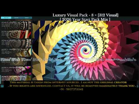LuxuryVisualPack-8 = [312 Visual]=[2026Year Start Pack Mix ] #vj #visuals #electronicmusic #techno #