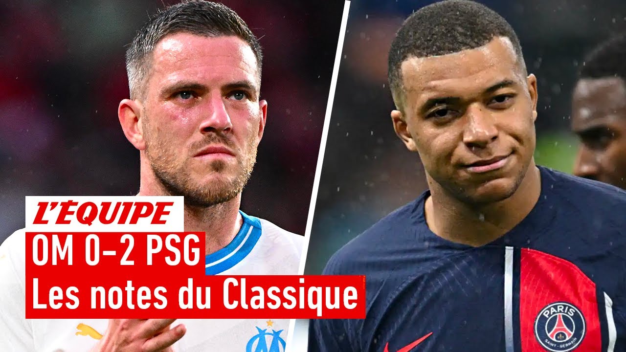 OM 0-2 PSG : Les notes du Classique