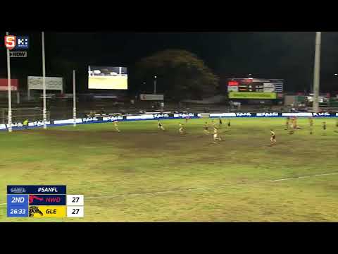 Rd 18 SANFL Snapshot - Norwood's Jed Spence snaps on his left