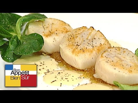 [Recette] Noix de Saint Jacques Rôties, Émulsion crémeuse D'Oignon
