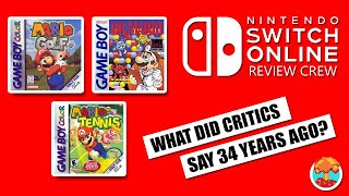 1990s Critics Review Dr. Mario, Mario Tennis & Mario Golf on Game Boy Color (Nintendo Switch Online)