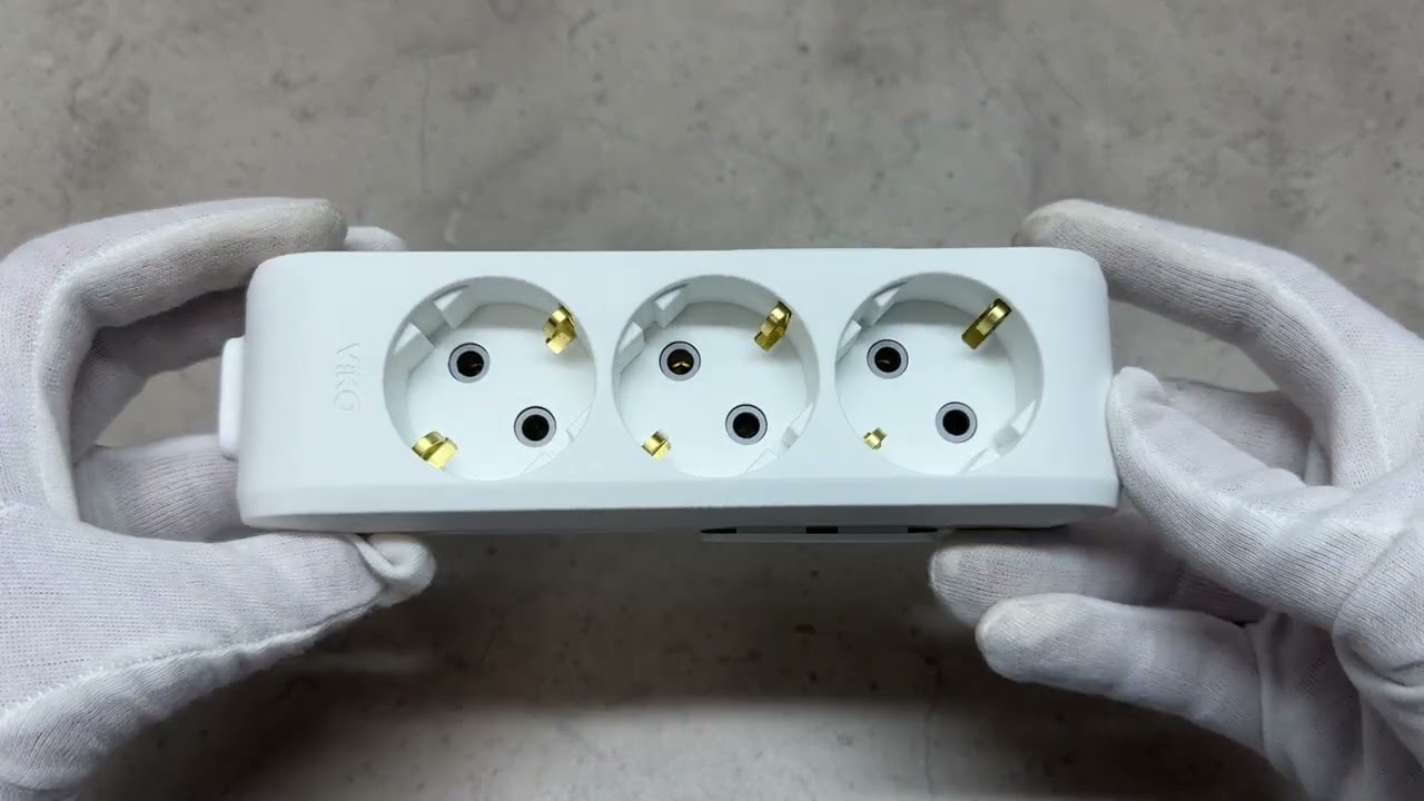 Колодка VIKO 3 гнезда с заземлением белая Multi-Let 90114300