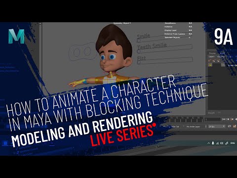 How to Animate a Character with Blocking in Maya? | Lesson 9 A | 3D Design Livestream Session