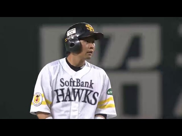 ホークス中村 満塁のチャンスで走者一掃のタイムリー2塁打!! 6-0とリード広げる!! 2014/3/22 H-C