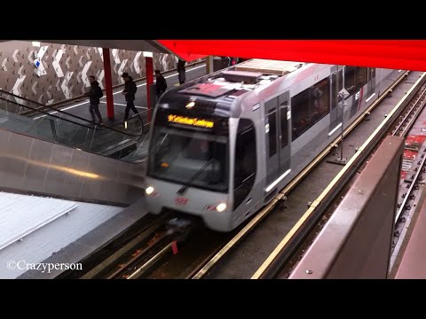 RET Metro SG3 vertrek Kralingse Zoom spoor 3 naar Schiedam Centrum!