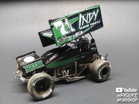 Revell Joey Saldana #71 Winged Sprint Car 1/24 Scale Model Kit Build Review 85-4444