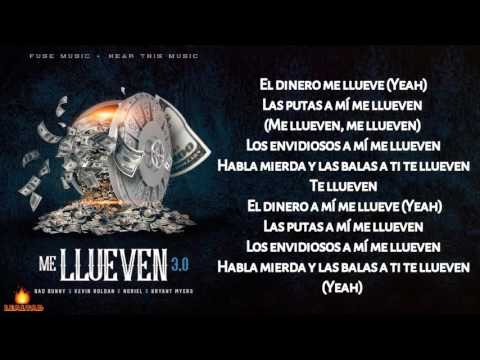 Me Llueven 3.0 Bad Bunny ft  Kevin Roldan, Noriel, Bryant Myers & Almighty (letra)
