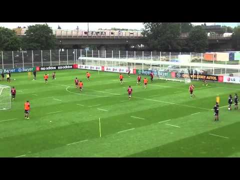 giulio donati amazing gol - bayer leverkusen training