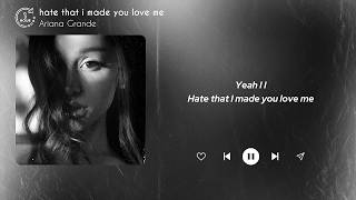 Download lagu Ariana Grande - hate that i made you love me (1 Hour) Lyrics | 1시간 가사 mp3