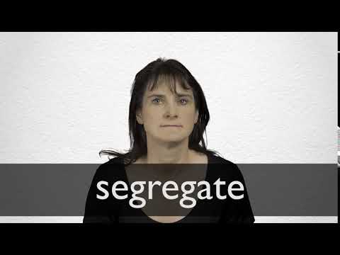 Segregate definition and meaning | Collins English Dictionary