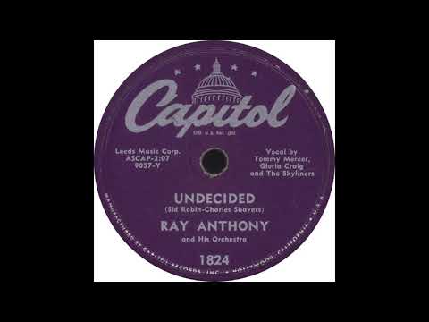 Capitol 1824 – Undecided - Ray Anthony And His Orchestra