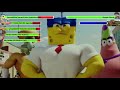 The SpongeBob Movie Sponge Out Of Water Final Battle With Healthbars