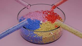 28.000 Colored Balls Coming Throw 4 pipes in Blender  Animationn || Blender || Ball Run Animation
